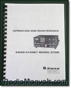 Swan 270B Instruction Manual with 11" x 24" Foldout Schematic